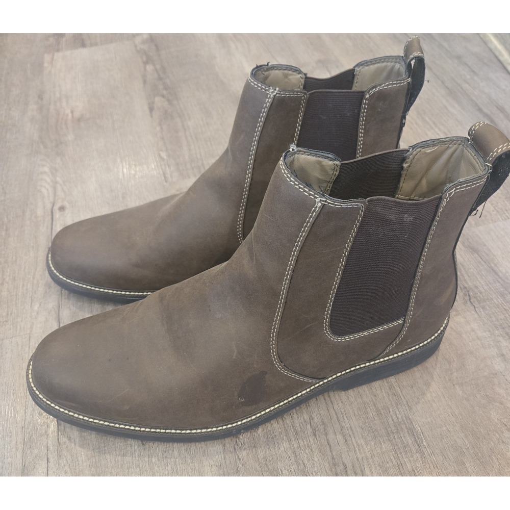 Men's 11m Dockers Ransom Chelsea Boots‎ Casual Lightweight Dark Brown 90479393